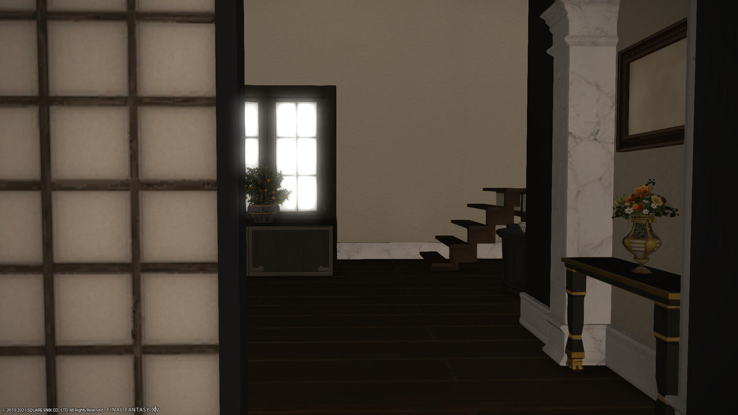 Bayfront house bathroom entrance
